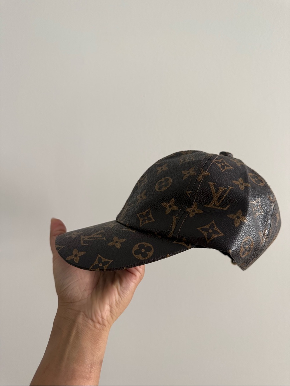 Louis Vuitton Monogram Logo Brown Adjustable Baseball Cap